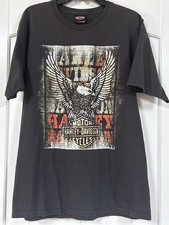 2013 Harley-Davidson Baxter&rsquo;s Gallipolis Ohio T-Shirt Men&rsquo;s Large Eagle Biker