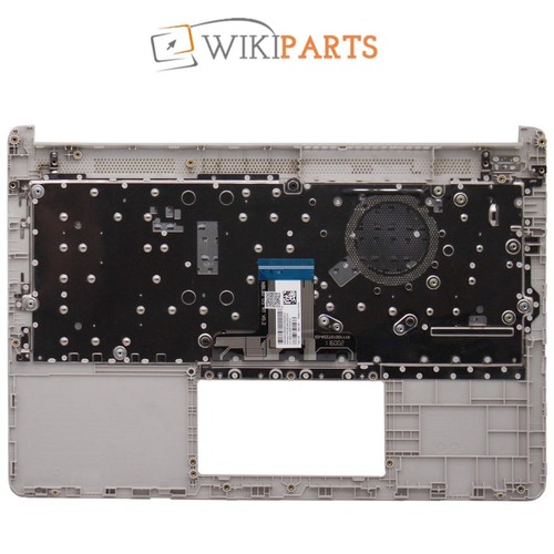 Compatible For HP 14S-FQ0020NH Laptop Palmrest Housing UK Keyboard Silver - Picture 2 of 5