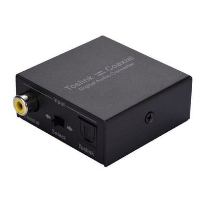 Optical to Coaxial Digital 2-Way Mutual Audio Converter Switch Splitter Adapter