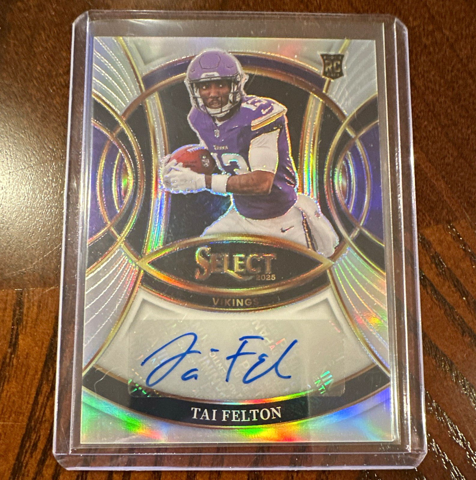 2025 Select - Tai Felton Rookie Signatures #RSI-TFN Silver Prizm Auto RC - MINT!