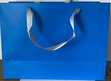 Image of Large Blue Gift Bags XL 16x6x12 With Handles x 10