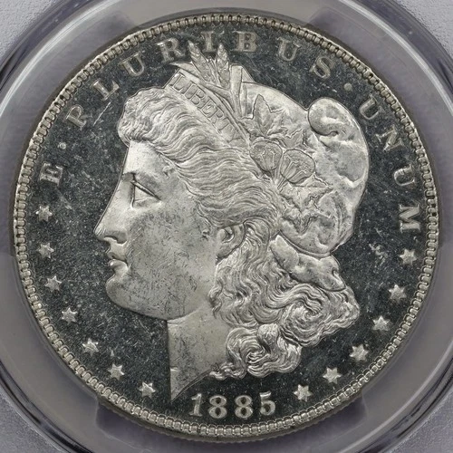 1885 Morgan Silver Dollar - PCGS MS 62 DMPL