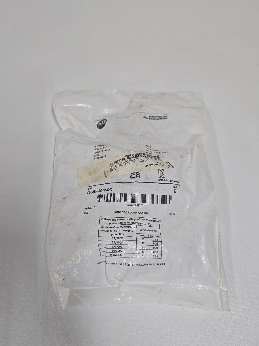 Allen-Bradley 42GRP-9042-QD Photoelectric Diffuse Photoswitch Sensor QD