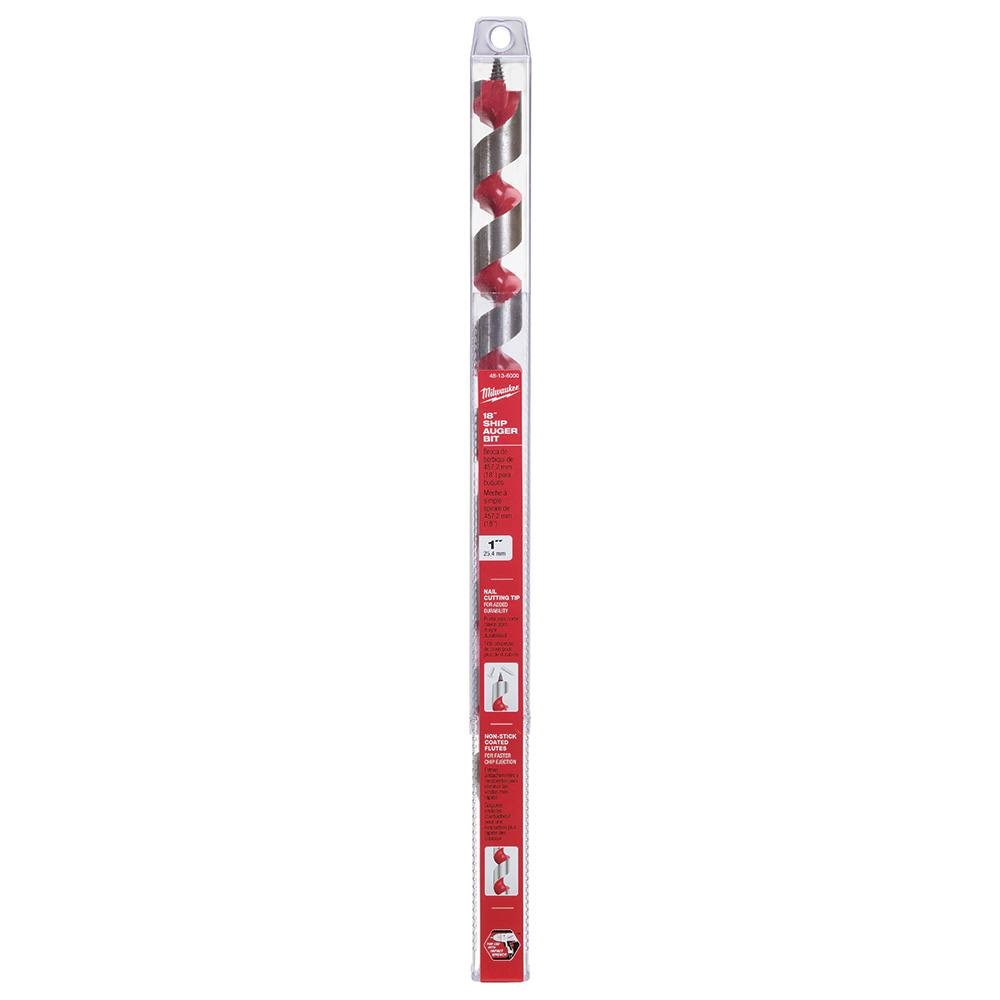 Milwaukee 48-13-6000 1" x 18" Ship Auger Bit