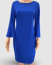 Calvin Klein Royal Blue Long Sleeve Dress