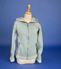 Patagonia Synchilla Women' s Sea Green Fleece Full Zip Hooded Jacket Sz M