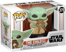 Image of Funko POP! Star Wars: Mandalorian-Grogu (the Child, Baby Yoda) With Frog (T92)