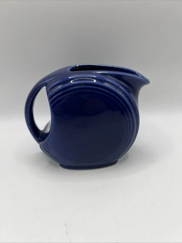 Fiestaware Mini Disc Pitcher Creamer 5oz 3 1/4” Tall Blue Fiesta USA
