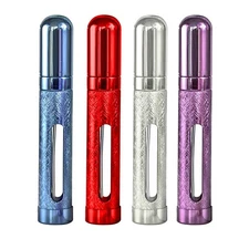 12ML Perfume Atomizer Bottle Refillable,4 Colors Mini Portable Spray Bottle,S...
