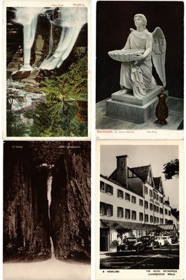 WALES UK TEIL II.  PC LOT OF 125 VINTAGE POSTCARDS (u16018)