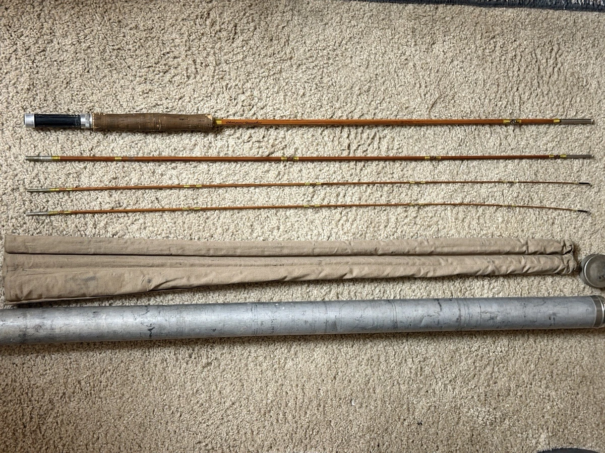 Phillipson Marcapasos Bambú Mosca Rod 8.5’ - 3 Piezas con Punta de Repuesto, Calcetín y Tubo