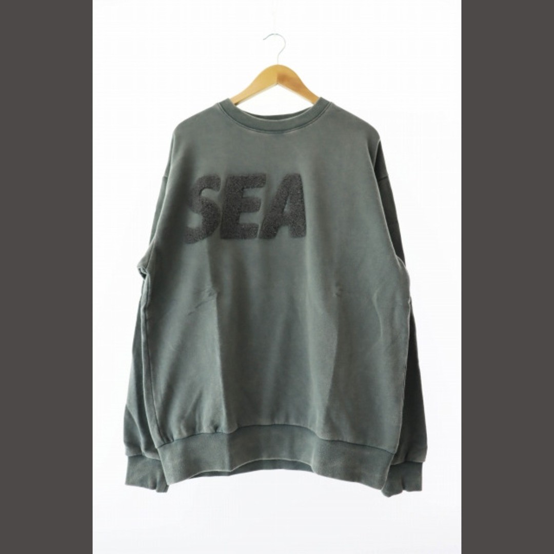 トップス WINDANDSEA CHENILLE EMB SULFUR CREW NECK WINDANSEA WIND AND SEA CHENILLE EMB SHOULDER CREW NECK