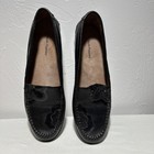 Hush Puppies Shoes Women’s Size 9.5 M Black Leather Slip On Loafers