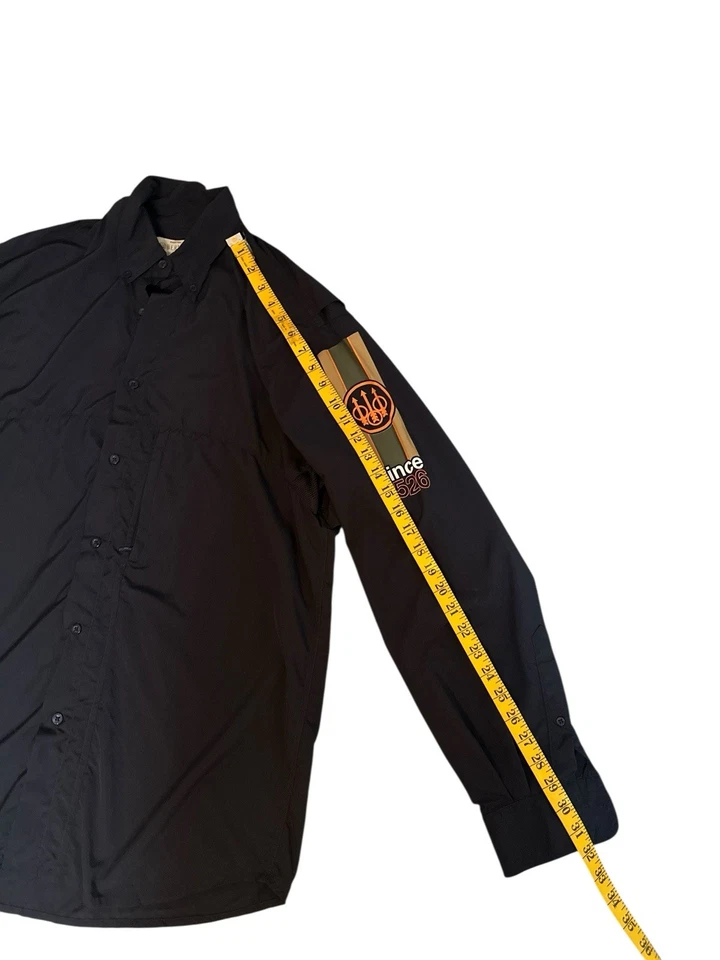 Beretta Men’s Vented Buzzi Shooting Shirt Long Sleeve Button Down Navy Blue M - Image 3 of 4