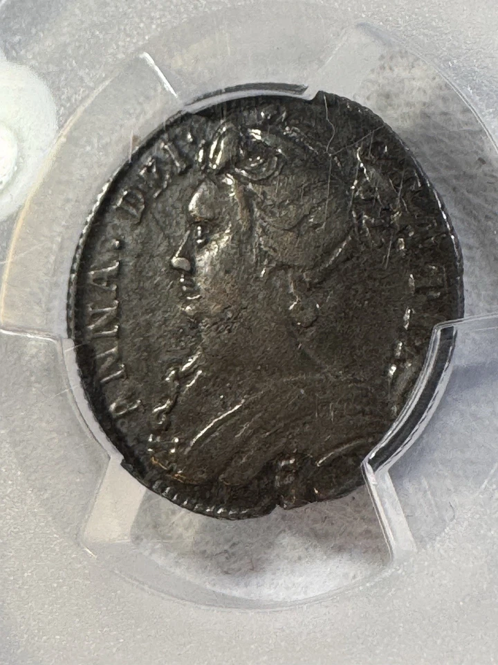 1705 Scotland 5 Shillings Silver Coin Graded XF 45 by PCGS - Image 4 of 4