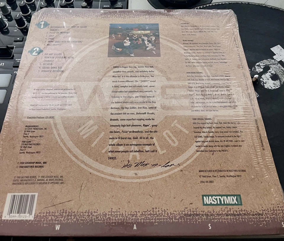 Sir Mix-A-Lot – Swass Original 1988 Press LP in Picture Cover SEALED MINT RARE Foto 2 de 2