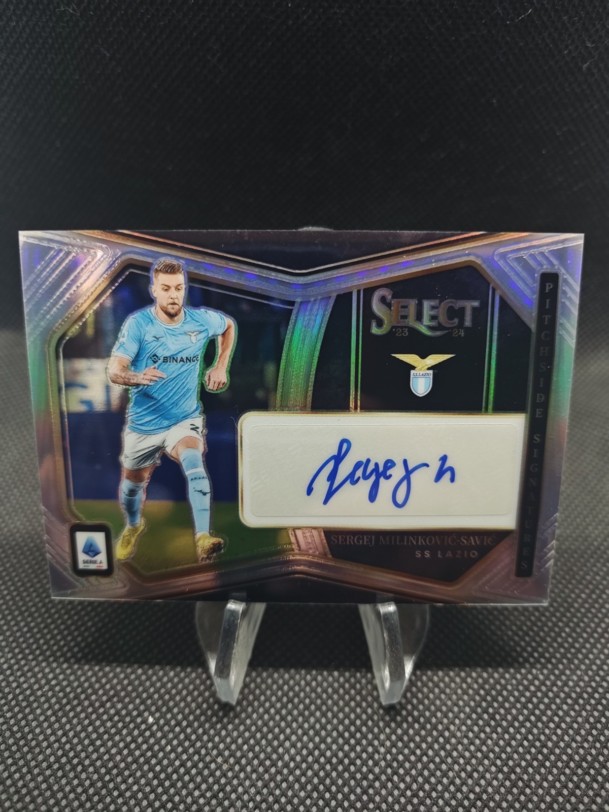 2023-24 Panini Select Soccer Sergej Milinkovic-Savic Auto Prizm Refractor view 1