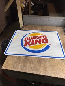 BURGER KING ロゴ入り ミラー ウォールデコ　まもなく終了 Burger King Sign | eBay