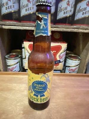 Pabst Beer Bottle Bock W Goat Pabst Brewing Co Old Vintage W Bottle Cap
