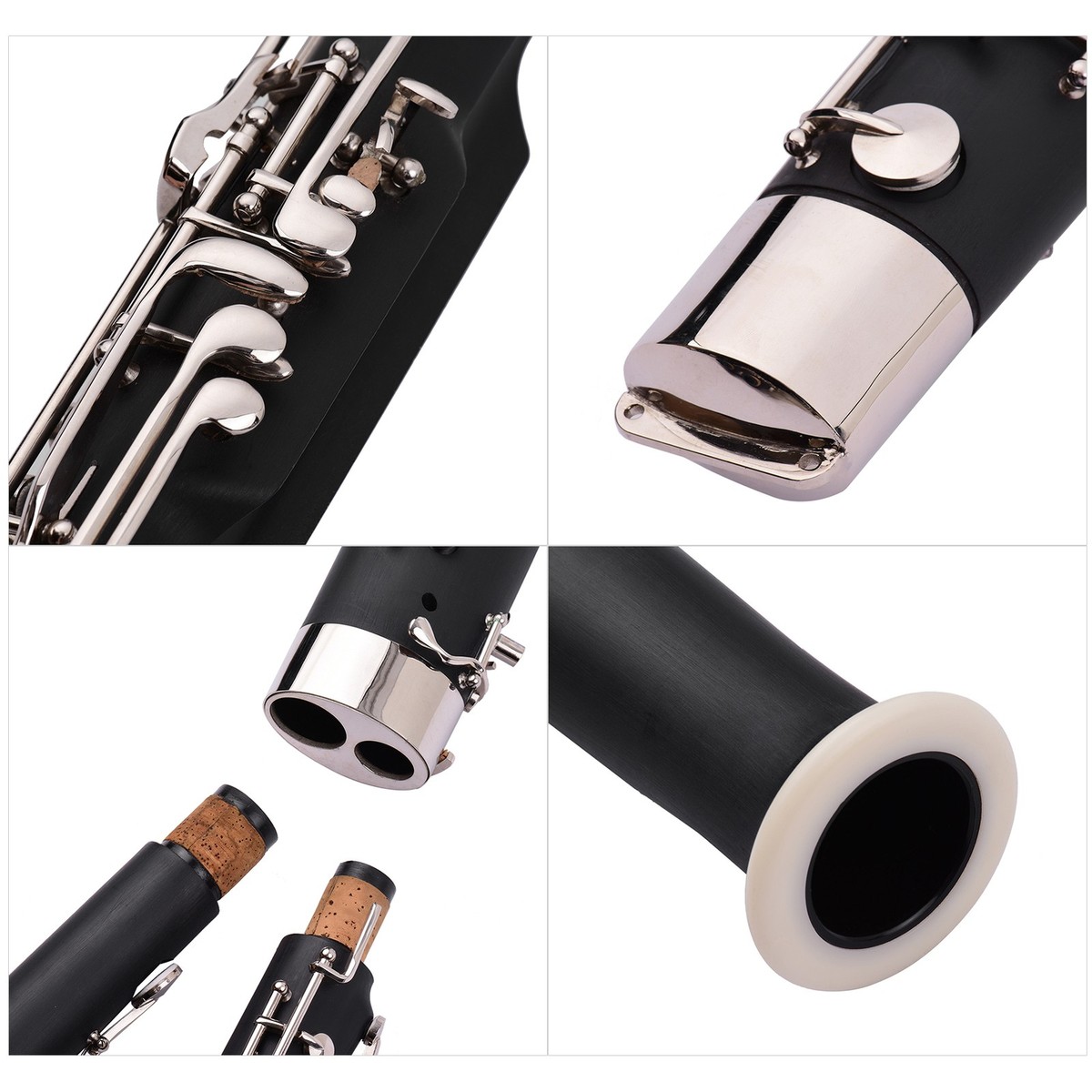 Synthetic Wood Professional Bassoon C Key For Orchestras - Black
