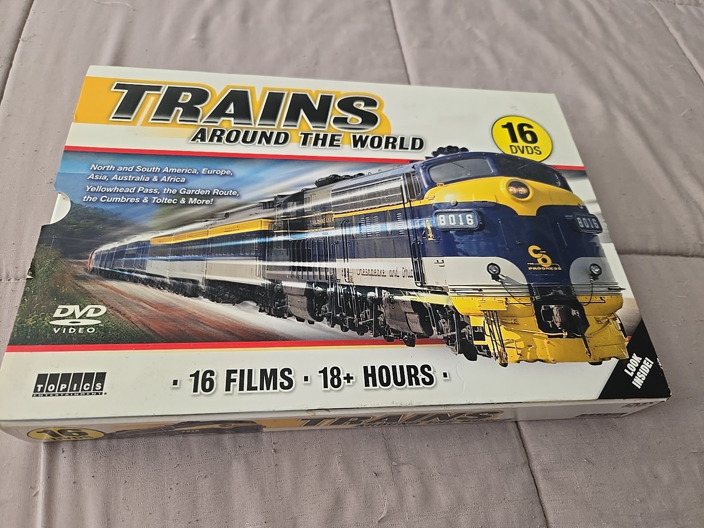 Trains Around the World 16 DVD Set 18 Hrs 55 Mins Topics Entertainment 