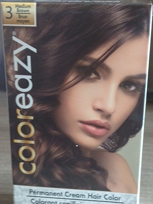 coloreazy Permanent Cream Hair Color Medium Brown 1.4 fl oz