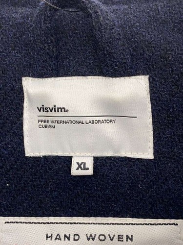 visvim Peacoat XL Gore Tex Navy Harris Tweed Solid - Gem