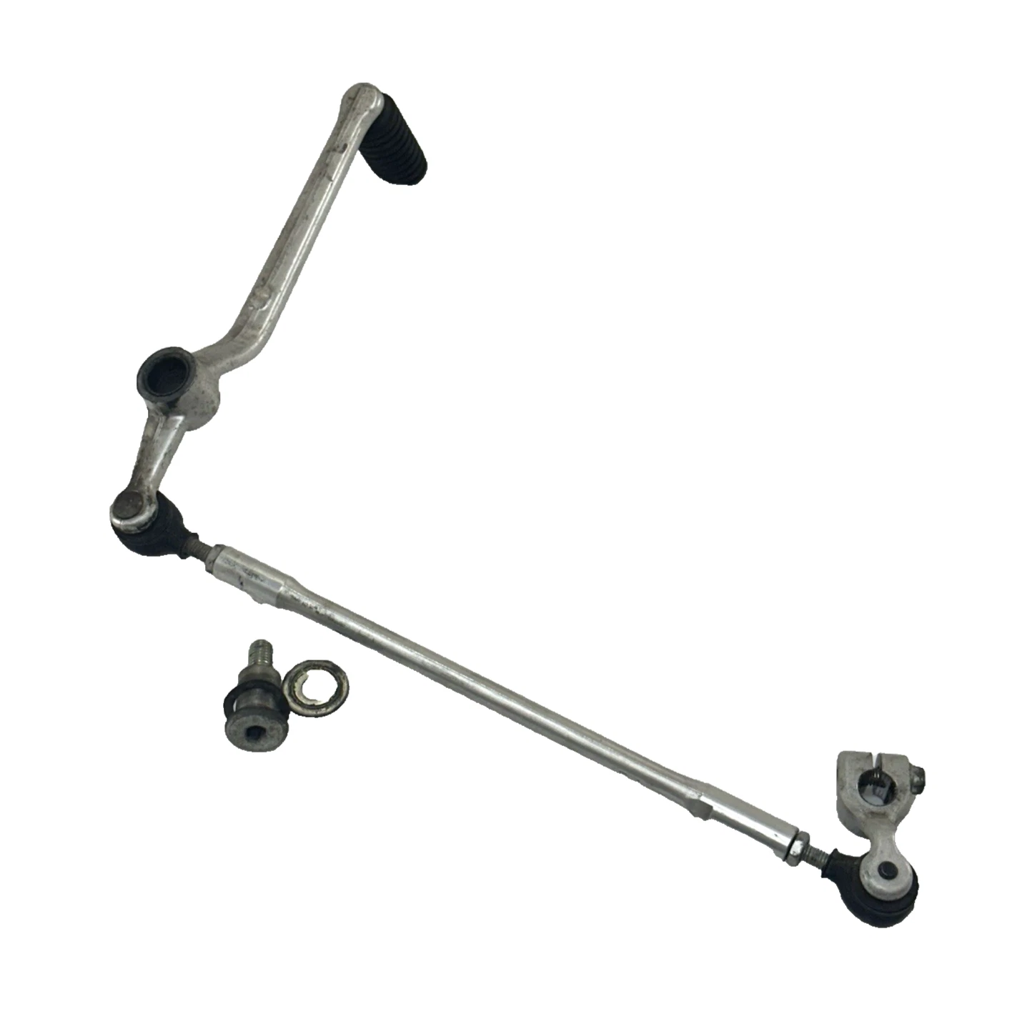 2009 - 2014 YAMAHA YZF R1 GEAR SHIFT PEDAL LINKAGE SILVER STRAIGHT STOCK
