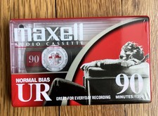 MAXELL UR 90 Minute Blank AUDIO CASSETTE TAPE Normal Bias New Sealed