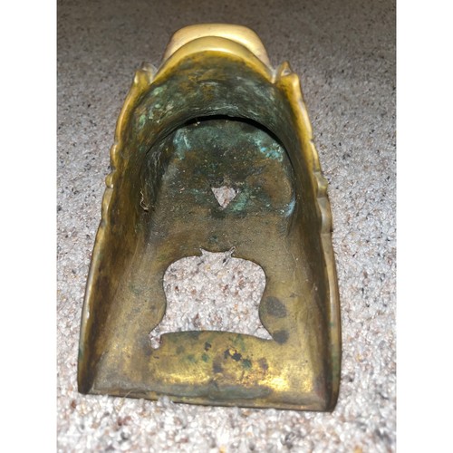 Antiguo estribo conquistador español latón ornamentado JUMBO - Imagen 8 de 12