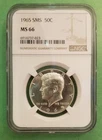 1965 50c SMS Kennedy Silver Half Dollar NGC MS66