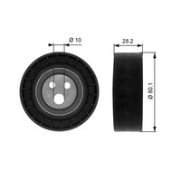 Umlenk-/FüHrungsrolle Keilrippenriemen Drivealign™ Gates T36016 FüR Lancia Alfa