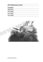 Fendt Farmer 409 410 411 412 Vario Traktor Betriebsanleitung 477617
