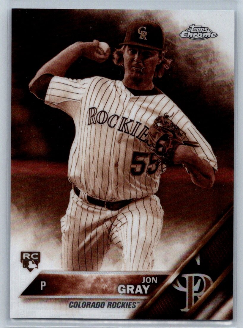 Jon Gray #8 Baseball Cards 2016 Topps Chrome trading card — raw and PSA graded price guide