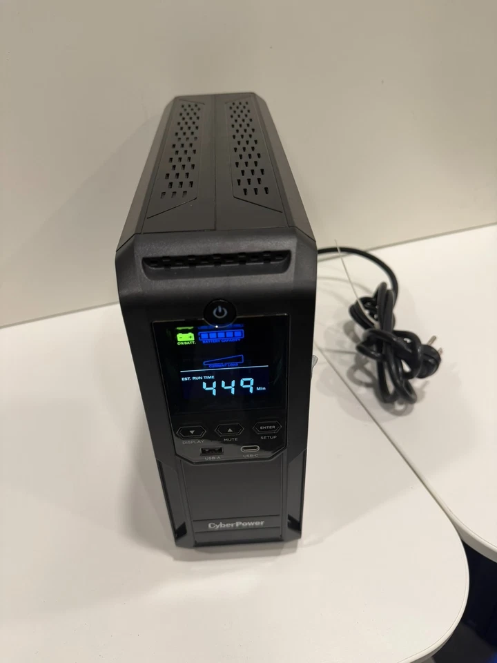 CyberPower CP1500AVRLCD3 1500VA/900W Tower UPS - Used - Image 2 of 4