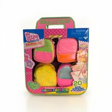 NEW Real Littles Neon Fashion Collection 4 Mini Backpacks w/Stationery Inside