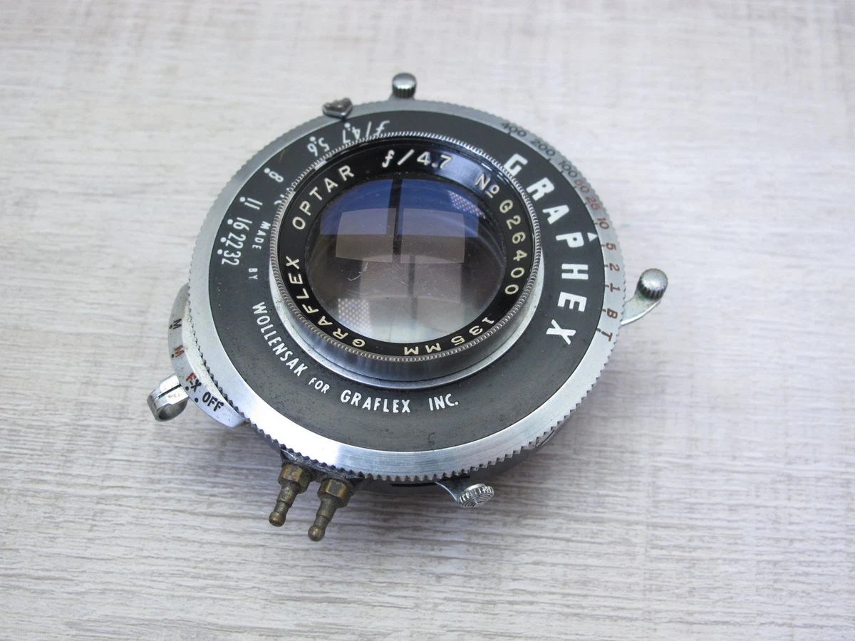 Objectif Graflex 1000 Optar Rodenstock 135mm F/4.5 – Super Graphic – Avec Planchette