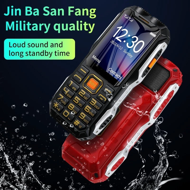 Unlocked Shockproof Loud Sound Tough Mobile Phone Dual SIM Flashlight SOS Camera - Image 3 of 4