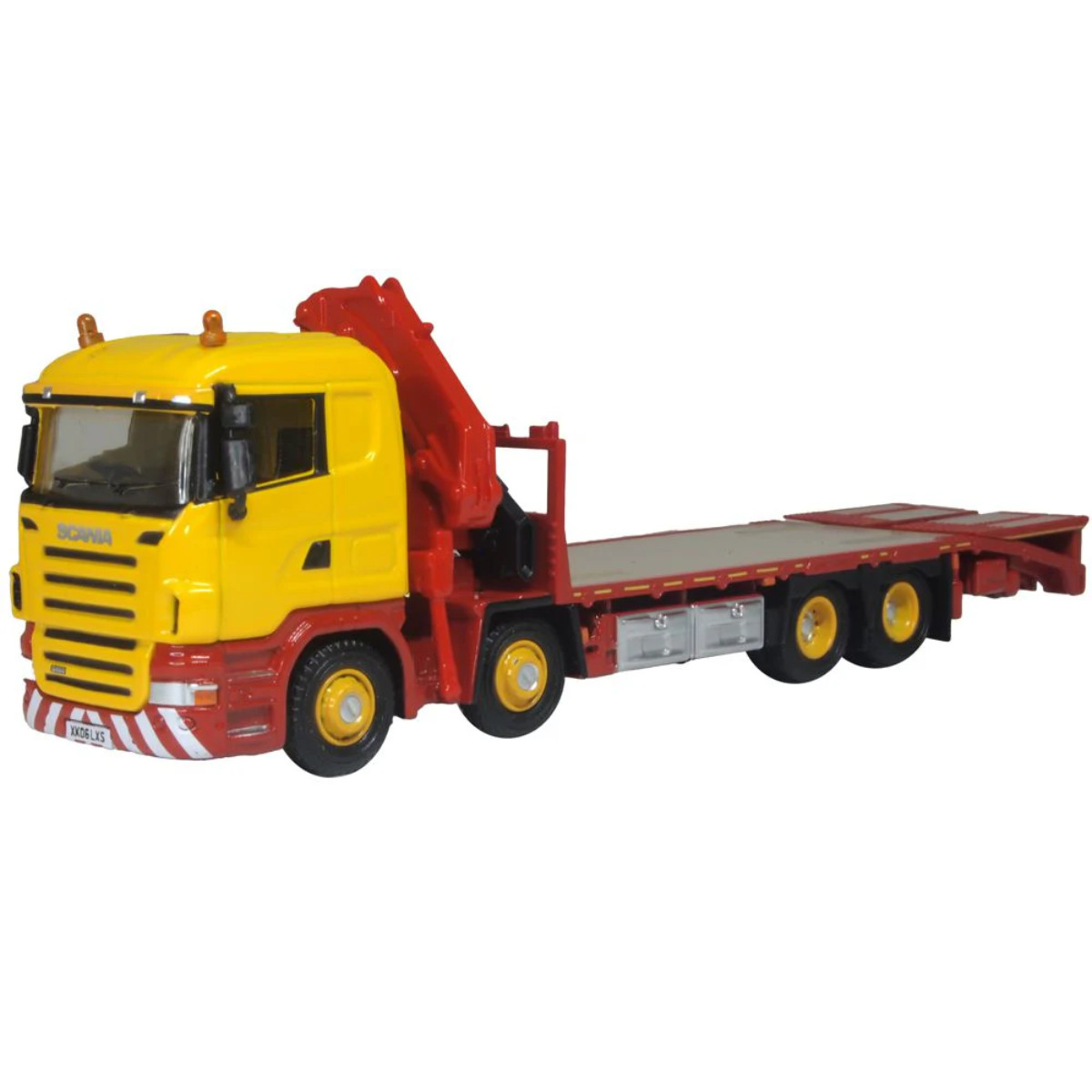 Oxford Diecast 76SCL005 Scania Crane Lorry Yellow - 1:76 Scale