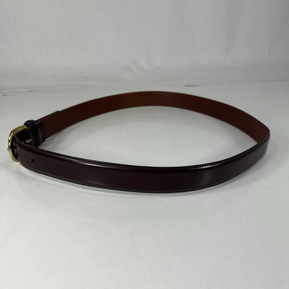 Cinturón de vestir COACH usado marrón cuero de vaca pulido - 3921 - talla 36/90 Foto 2 de 4