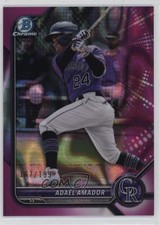 2022 Bowman Chrome Prospects Fuchsia Lava Refractor 167/199 Adael Amador 05ns