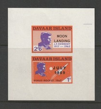 GB locals: Davaar Island (Scotland) 1969 Moon Landing Kennedy Souvenir Sheet MNH