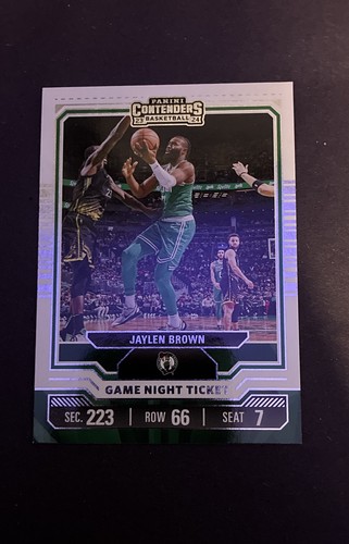 Jaylen Brown #4 2023 Panini Contenders Game Night Ticket card