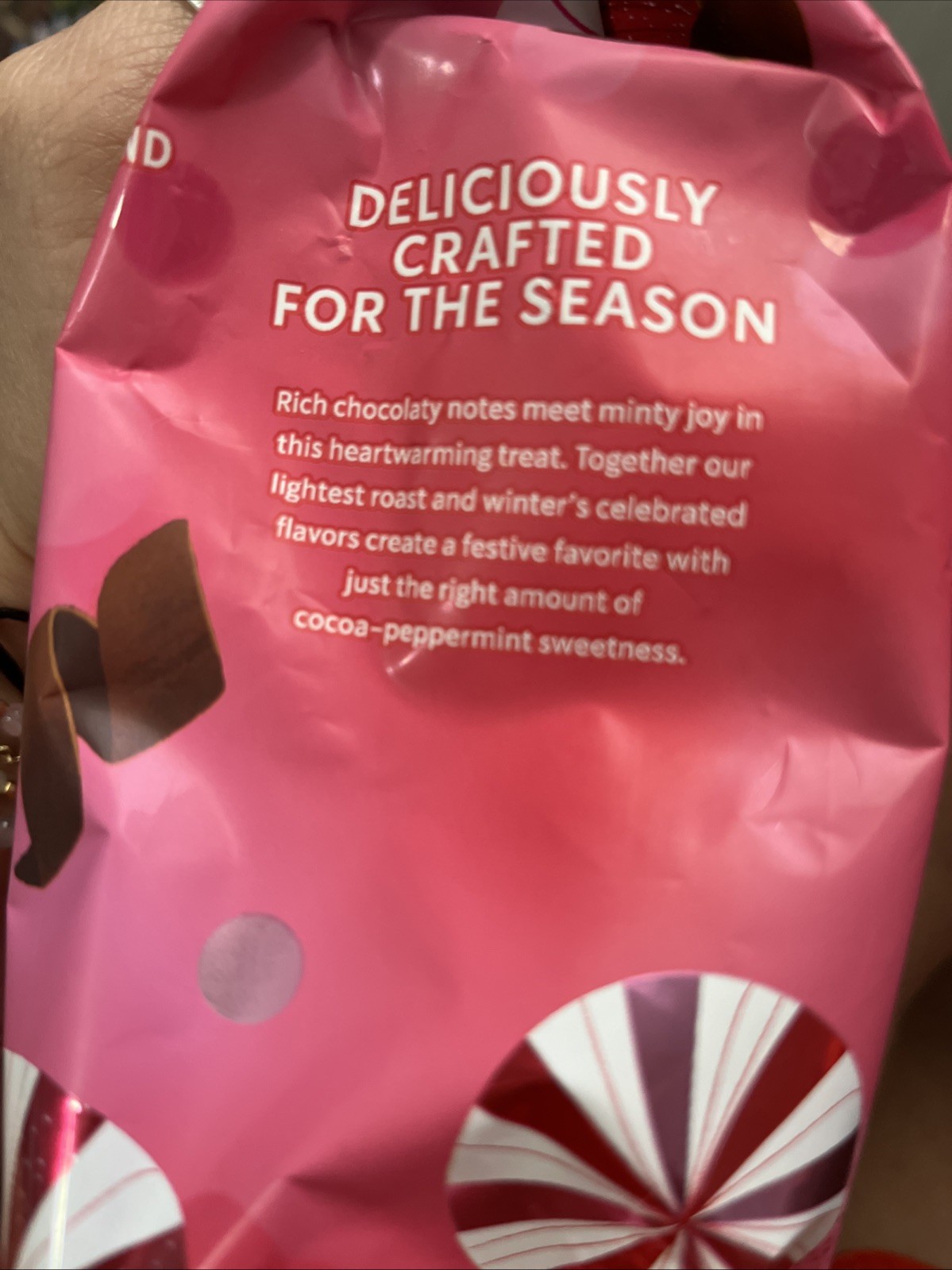 Starbucks Coffee Peppermint Mocha Ground Roast 11 oz 6 Bag LOT Holiday medium li