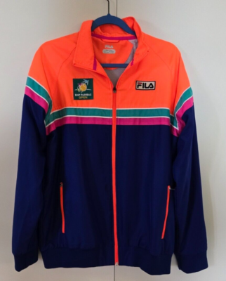 FILA JACKET (BNP PARIBAS OPEN 非売品) Fila Orange Blue BNP Paribas Open Tennis Full Zip Staff Jacket