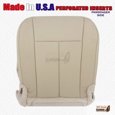 2015 To 2017 Ford Expedition Passenger Bottom Perforated Leather Seat Cover Tan