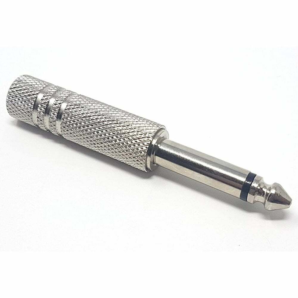 UKDJ 6.35mm (1/4"") Mono Jack Plug to 6.35mm (1/4"") Stereo Jack Socket Adaptor