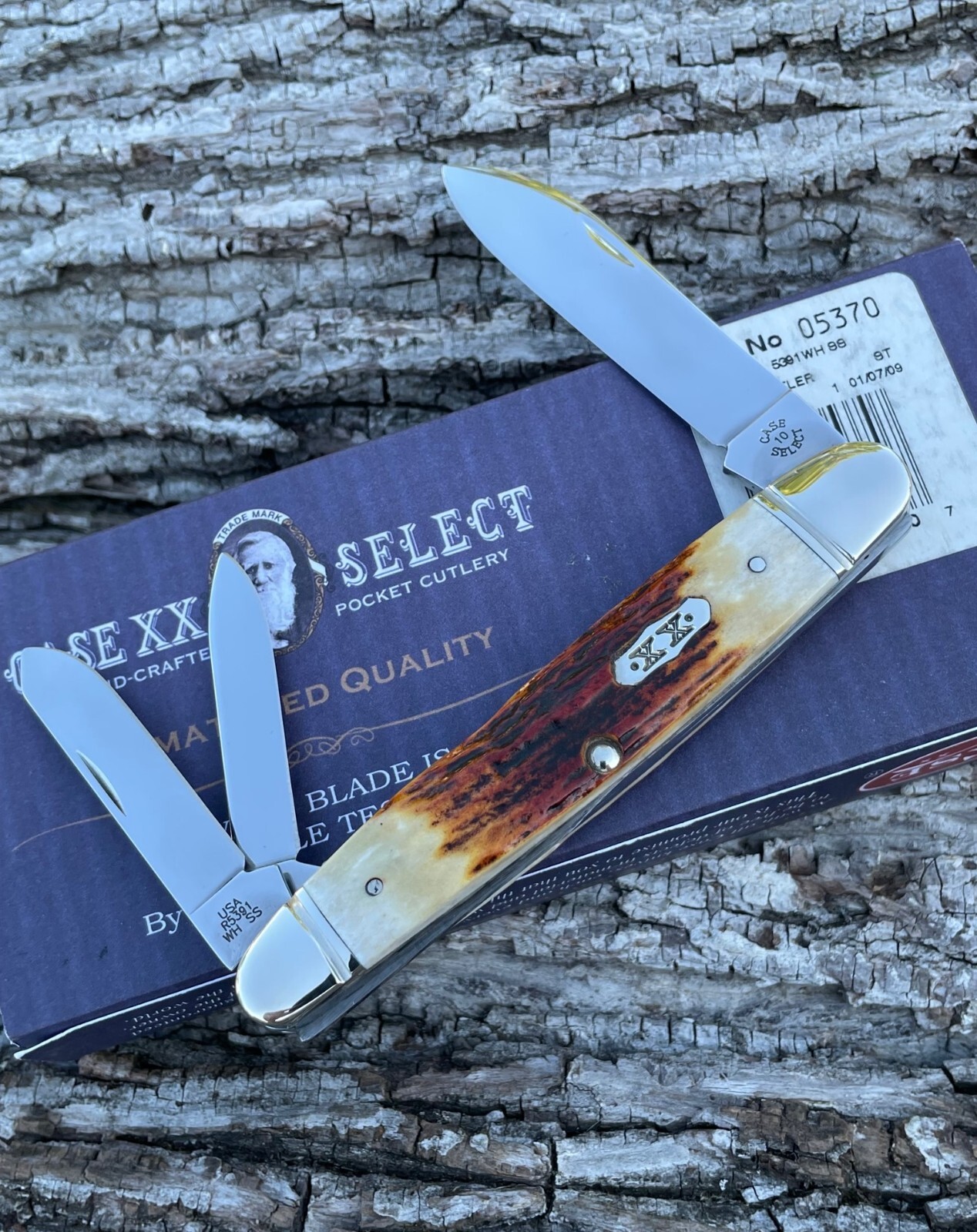 CASE XX ** SELECT 2009 RED STAG CIGAR WHITTLER KNIFE KNIVES eBay