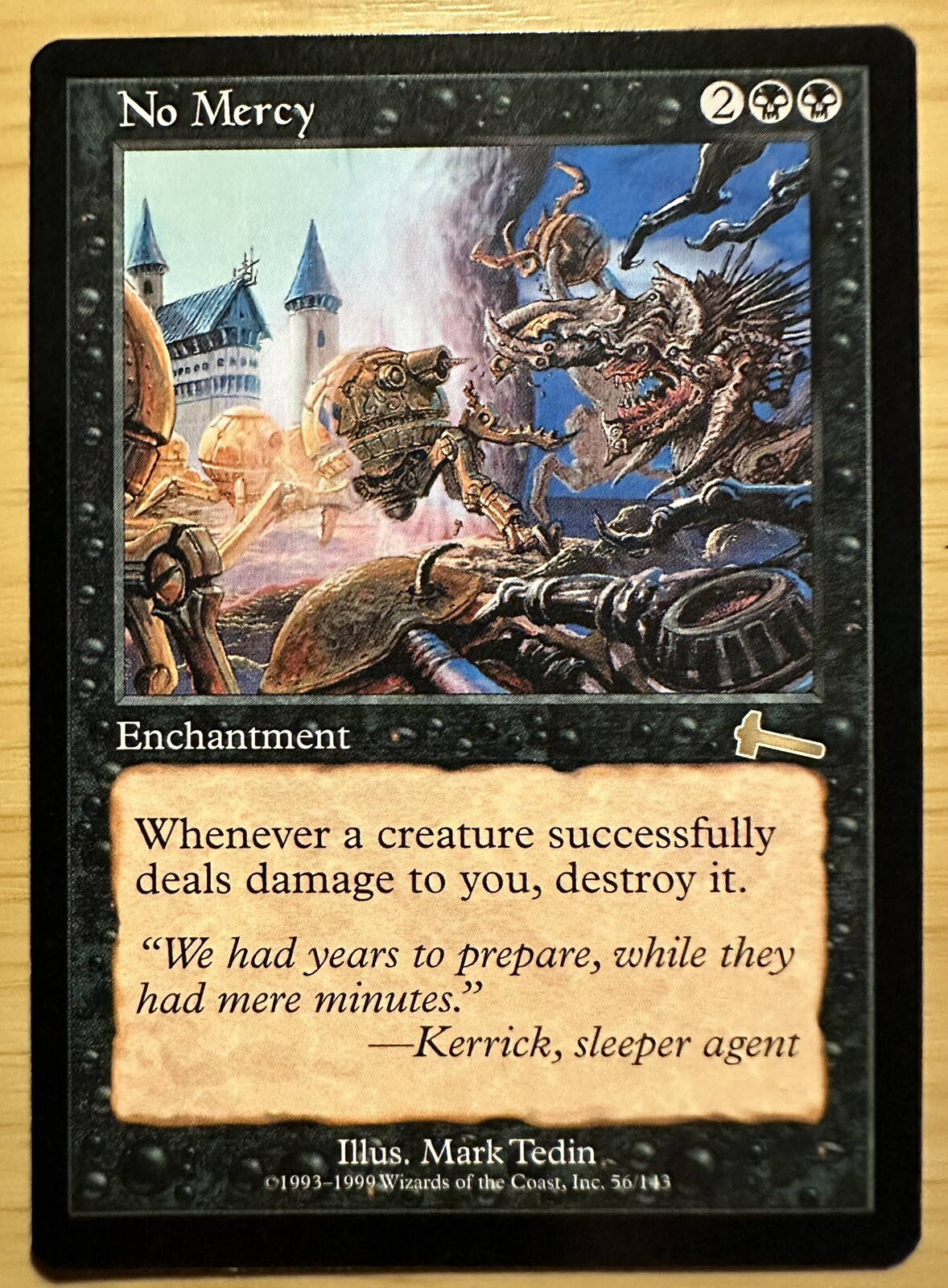 MTG Magic The Gathering ~ No Mercy ~ Urza’s Legacy ~ RARE ~ 56/143 ~ MINT