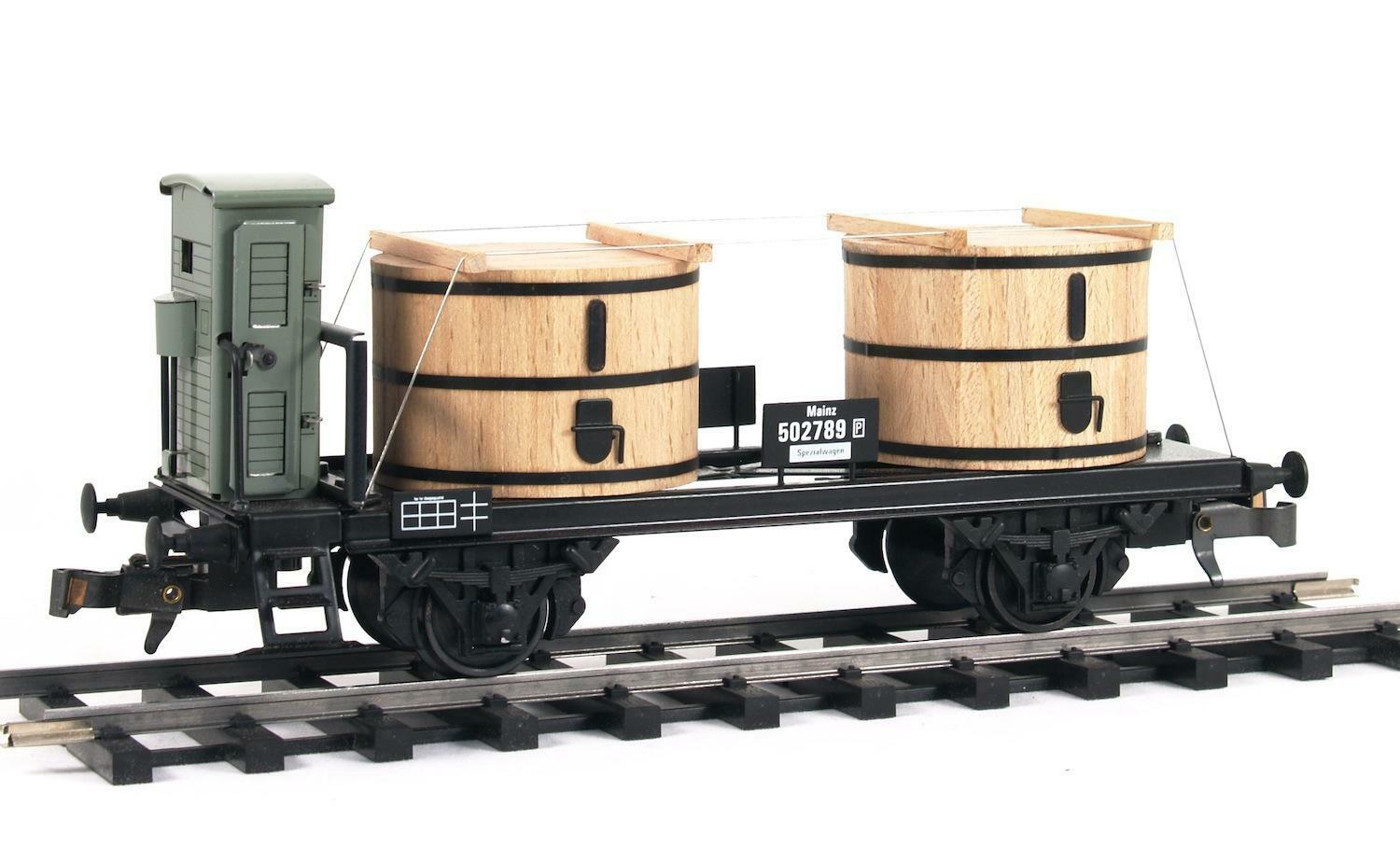 Wagon avec citernes métal ETS Train train miniature échelle O 1/43 wagon 476